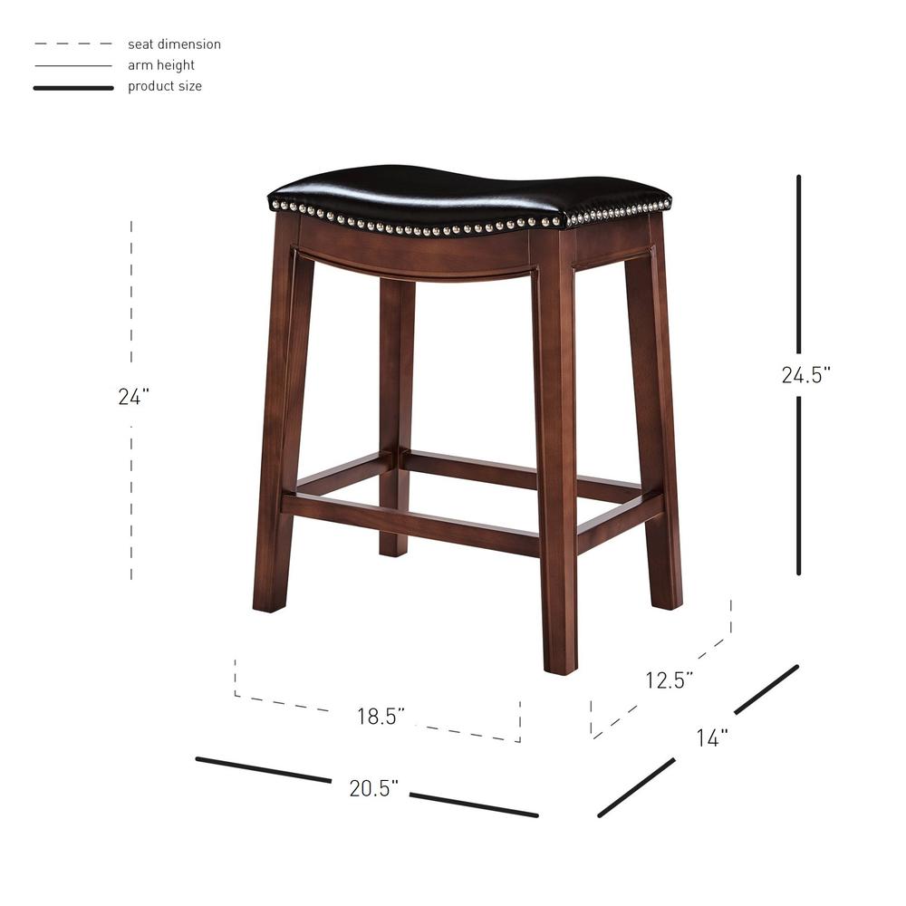 Elmo Bonded Leather Counter Stool. Picture 1