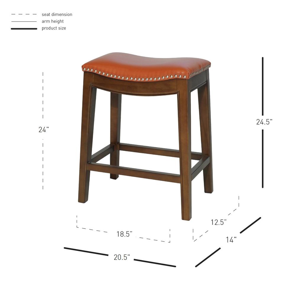 Elmo Bonded Leather Counter Stool. Picture 6