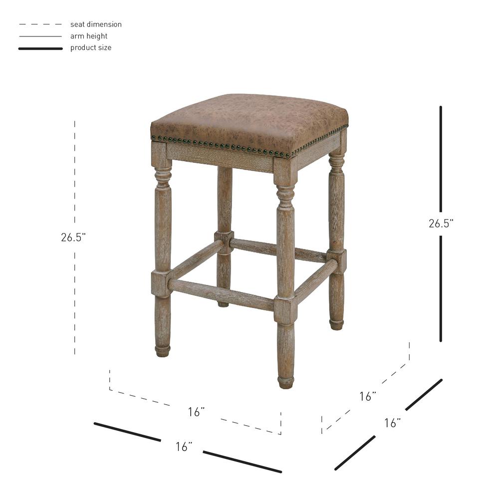 Ernie PU Counter Stool, (Set of 2). Picture 6