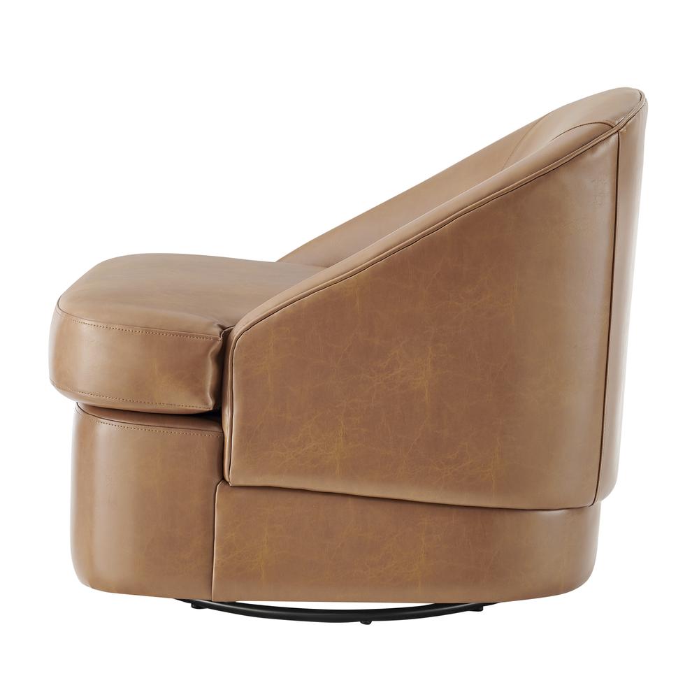 Hurley PU Swivel Accent Chair. Picture 3