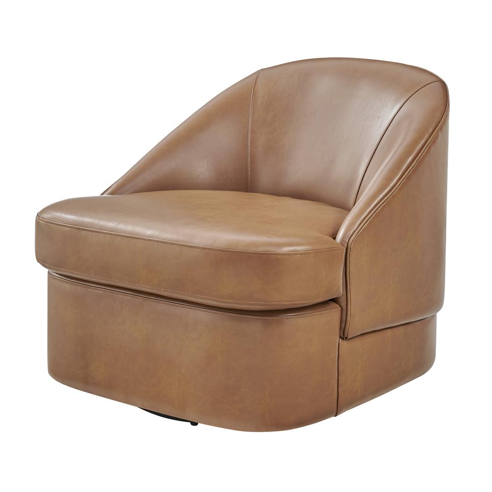 Hurley PU Swivel Accent Chair. Picture 1