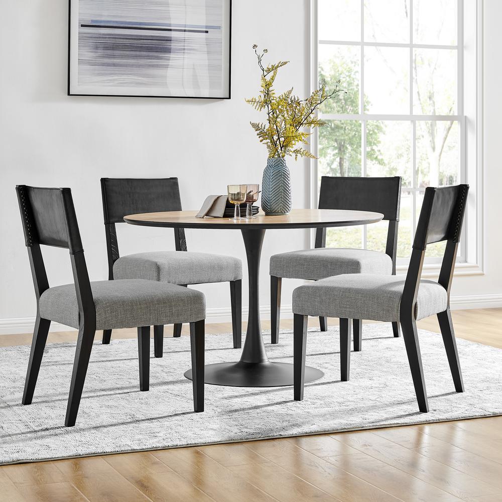 Kylo PU/ Fabric Dining Side Chair, (Set of 2). Picture 10