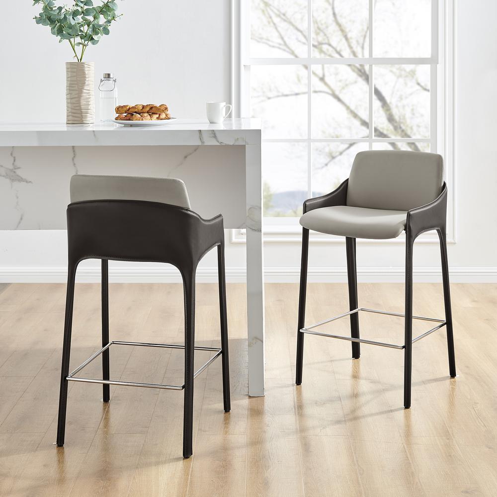 Stella Faux Leather Counter Stool, (Set of 2). Picture 10