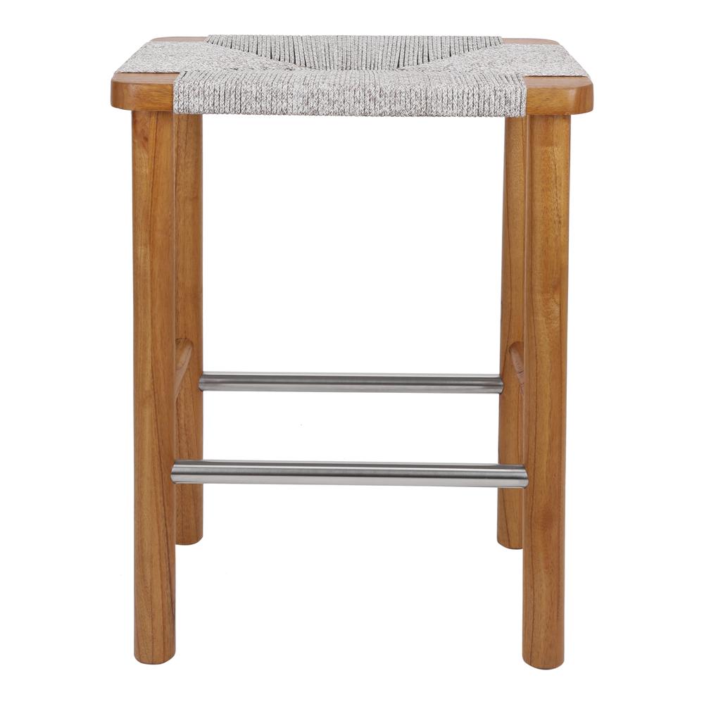 Elio Wood Counter Stool w/ Rope. Picture 2