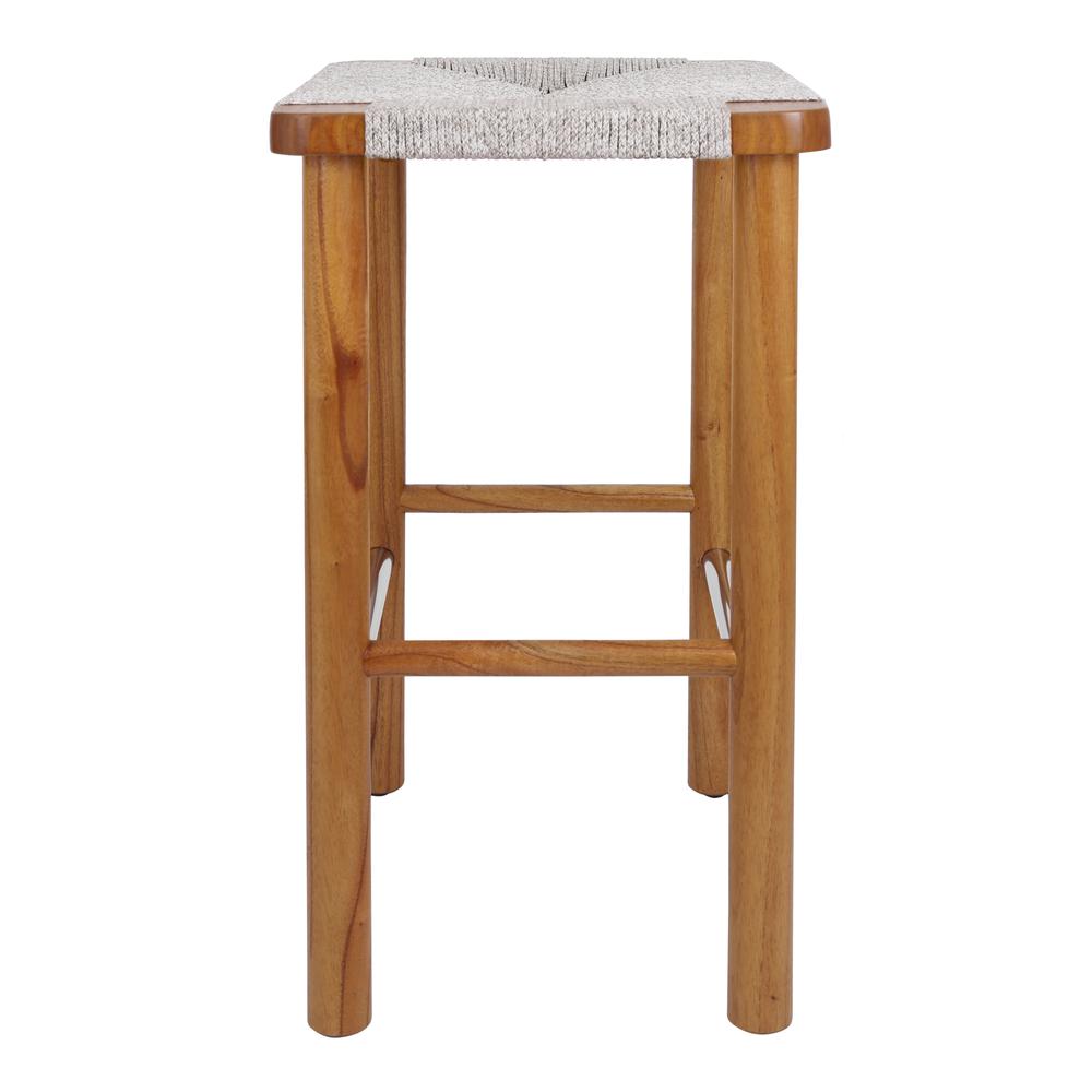 Elio Wood Counter Stool w/ Rope. Picture 3