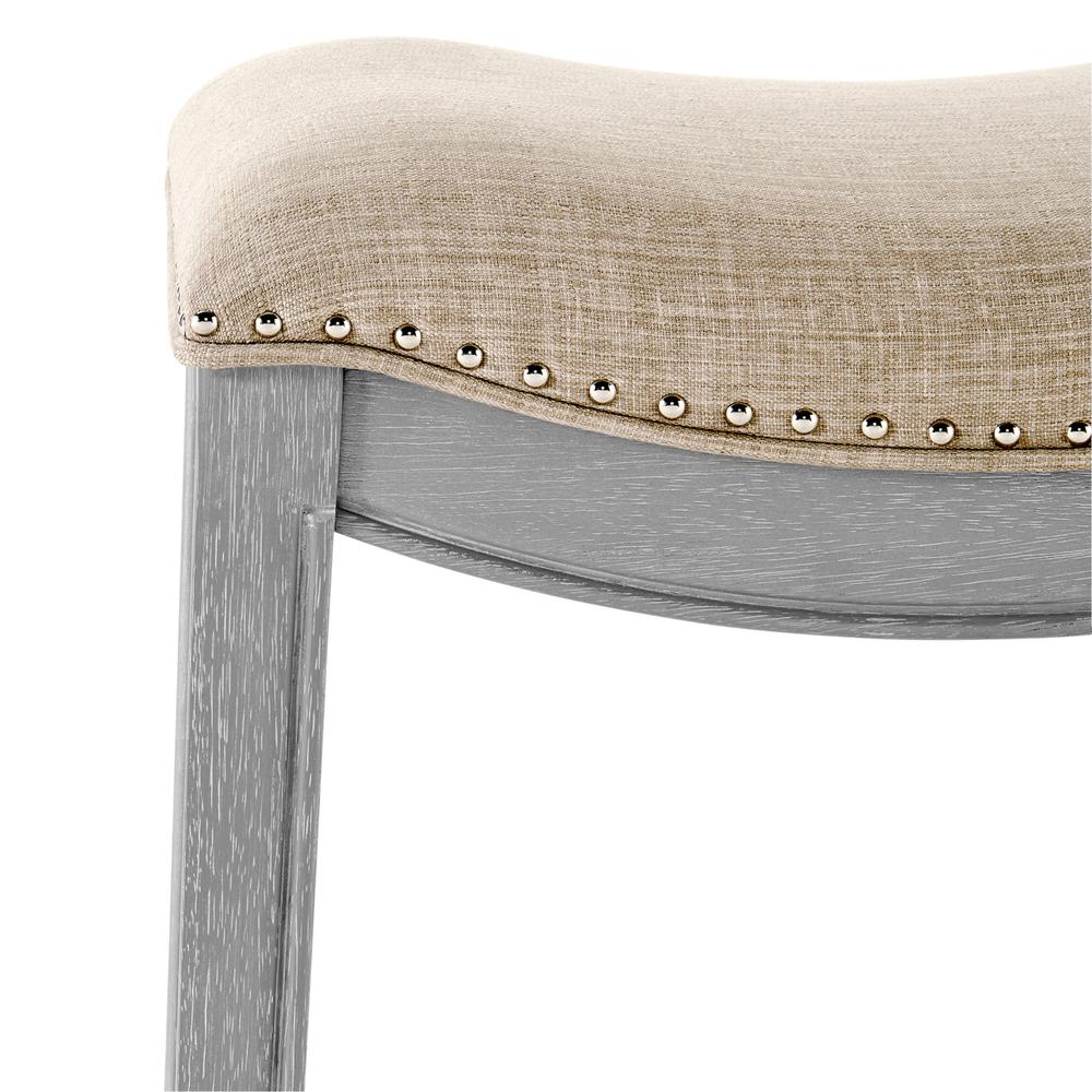 Fabric Counter Stool; Cream color. Picture 5