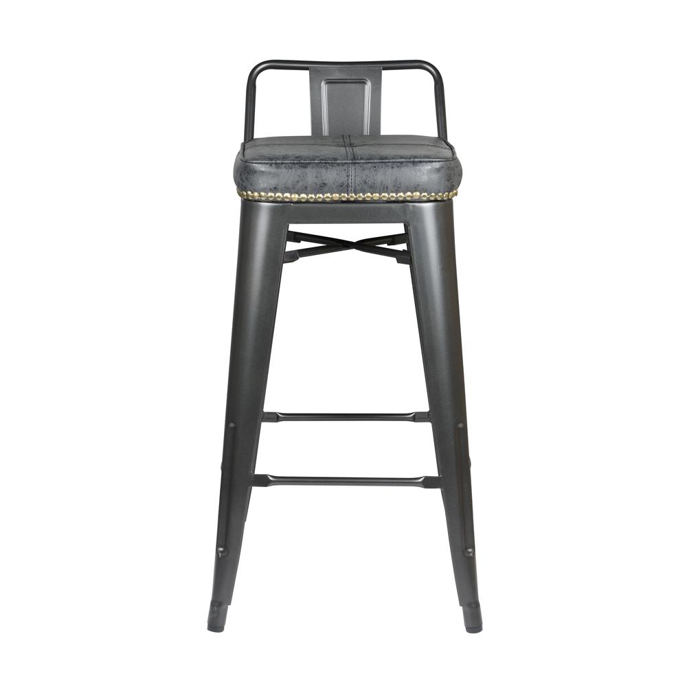 Metropolis PU Leather Low Back Counter Stool, (Set of 4). Picture 2