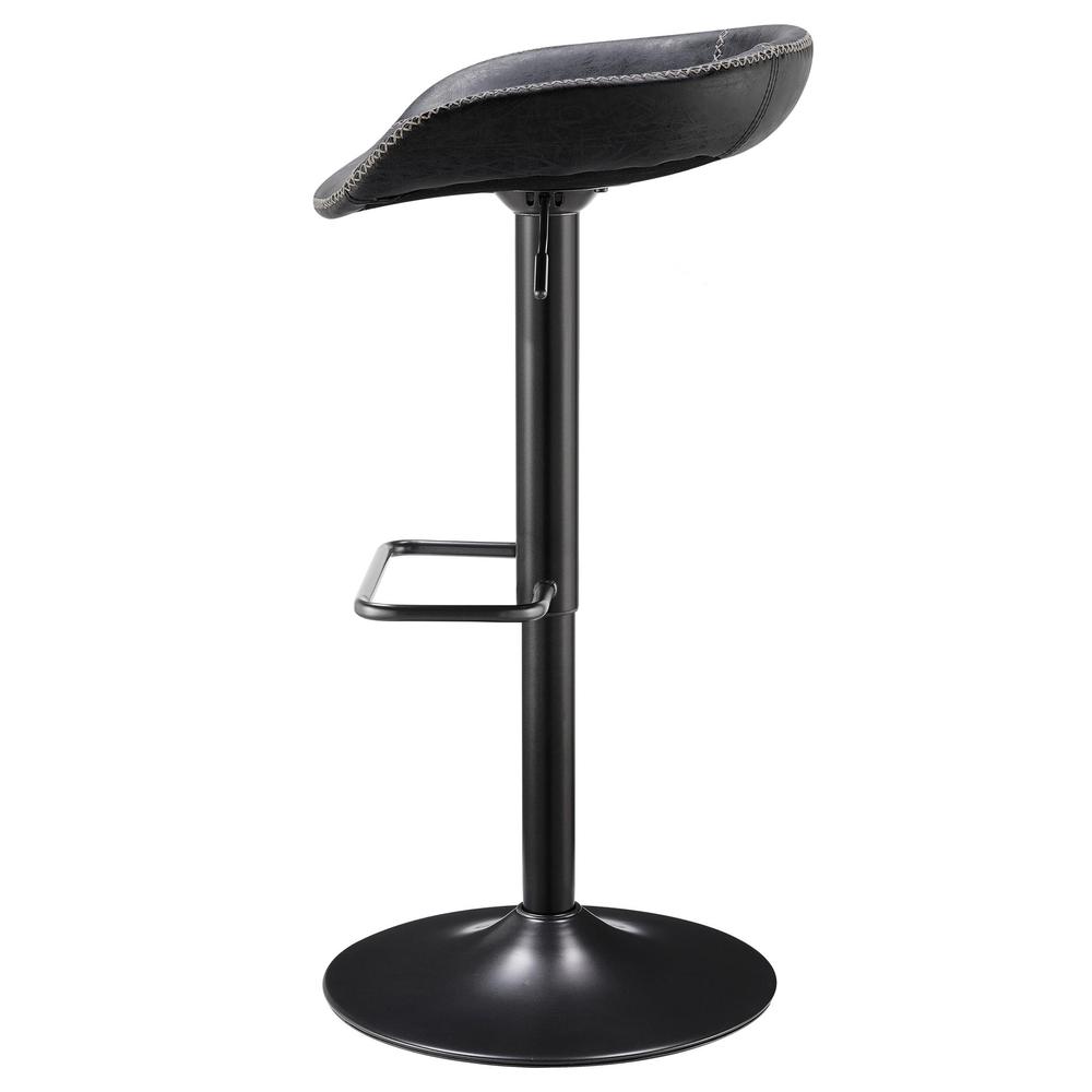Rogue PU Leather Gaslift Bar Stool, (Set of 2). Picture 3