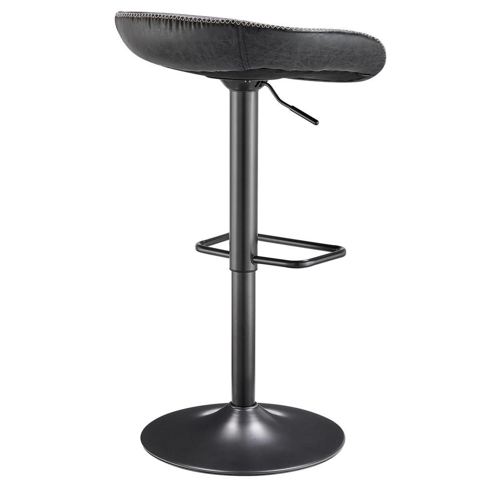 Rogue PU Leather Gaslift Bar Stool, (Set of 2). Picture 5