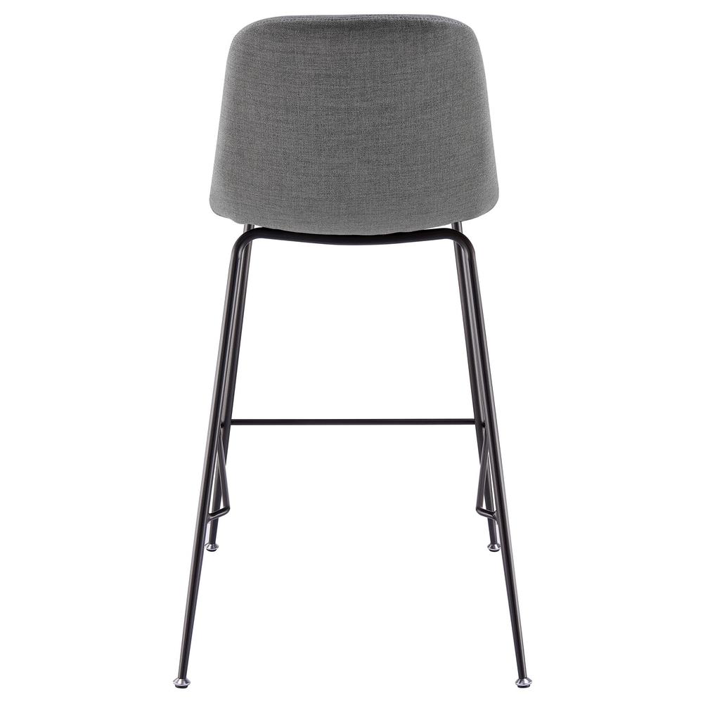 Caleb Fabric Counter Stool, (Set of 4), Penta Gray. Picture 4