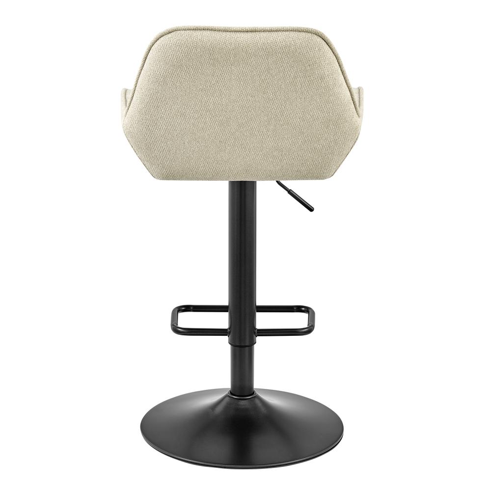 Luther Fabric Gaslift Swivel Bar Stool, (Set of 2). Picture 4