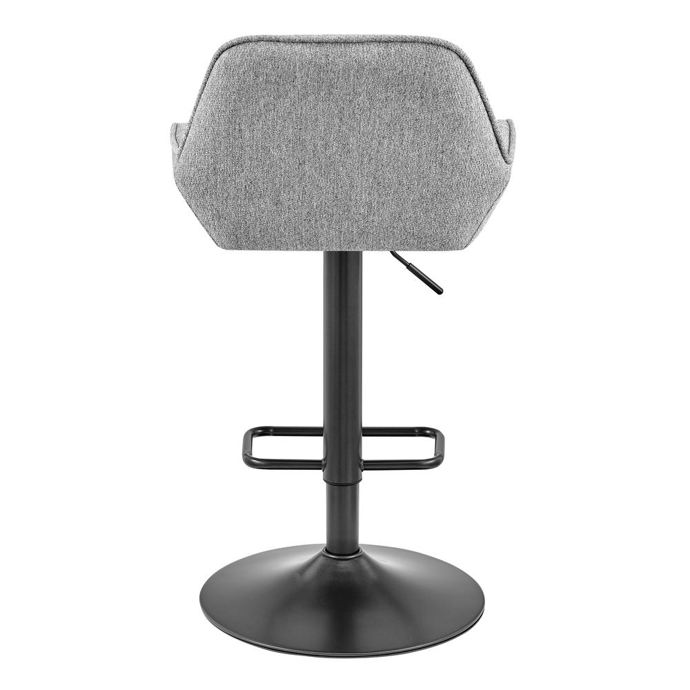 Luther Fabric Gaslift Swivel Bar Stool, (Set of 2). Picture 3