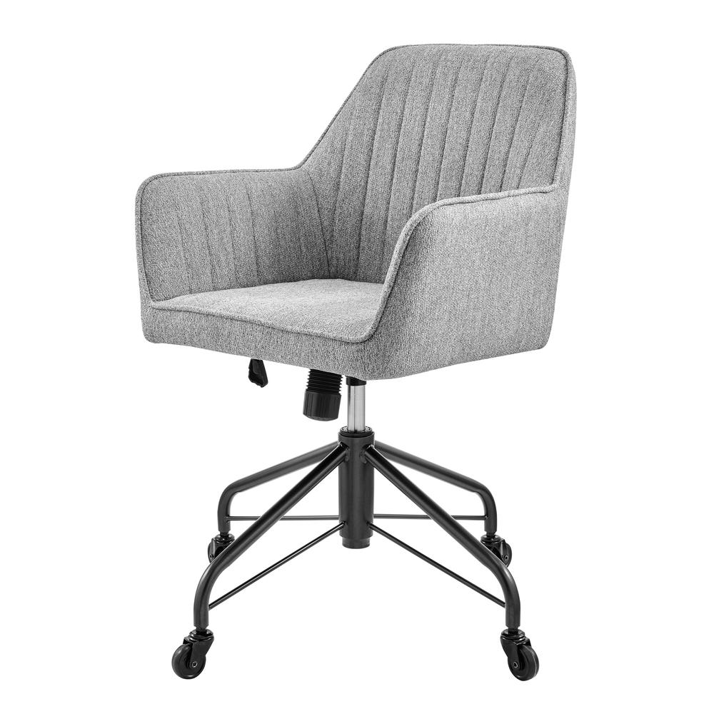 Thompson Fabric Swivel Office Arm Chair. Picture 1