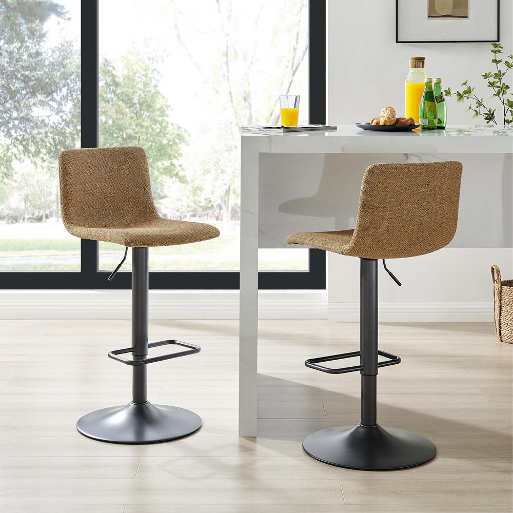 Bruce Fabric Gaslift Bar Stool, (Set of 2). Picture 11