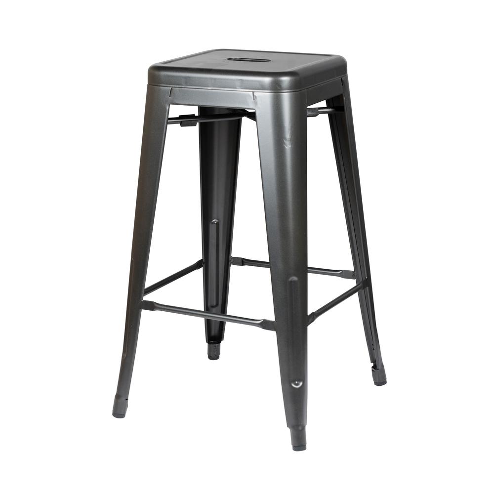 Metropolis Metal Backless Counter Stool, (Set of 4). Picture 2