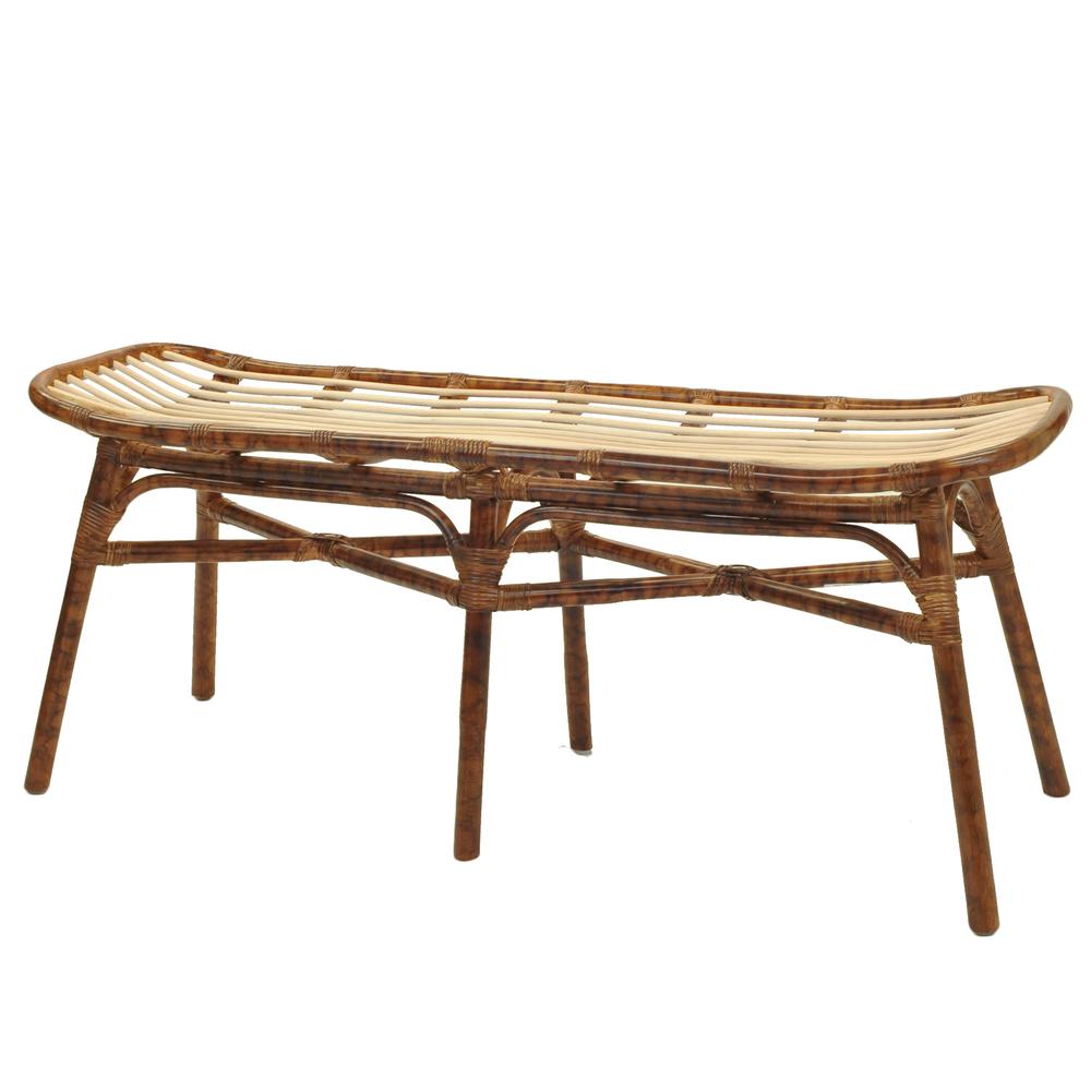 Beyla Rattan Bench. Picture 1