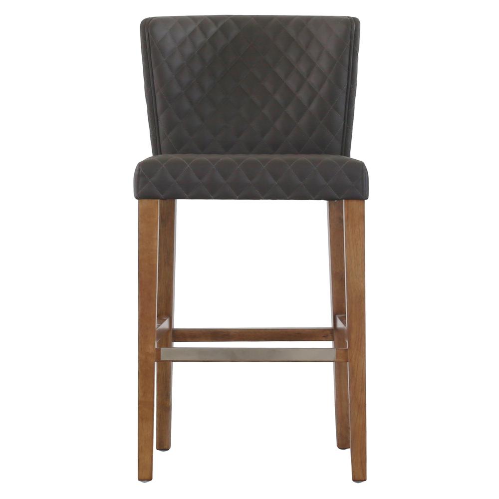 Albie Diamond Stitching PU Leather Counter Stool. Picture 2