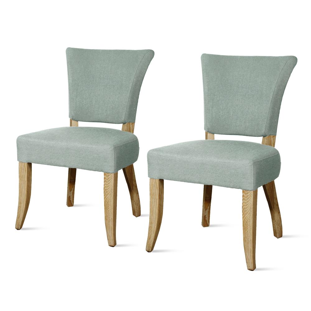 Austin Side Chair, (Set of 2), Soft Blue. The main picture.