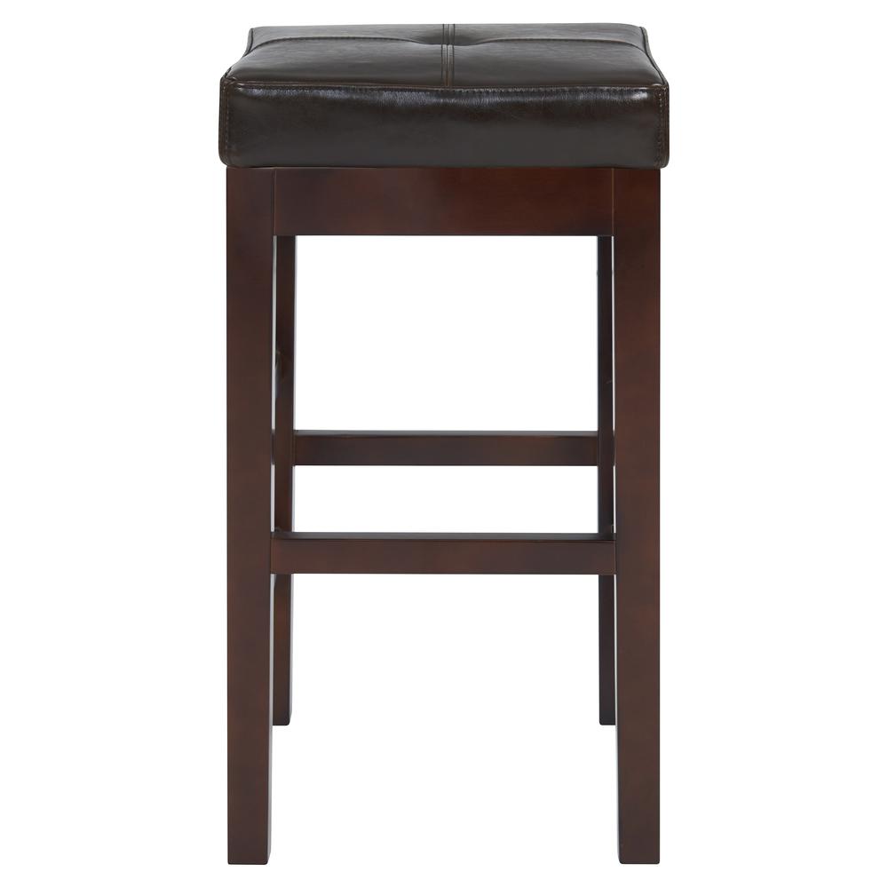 Leather Counter Stool, Brown. Picture 2