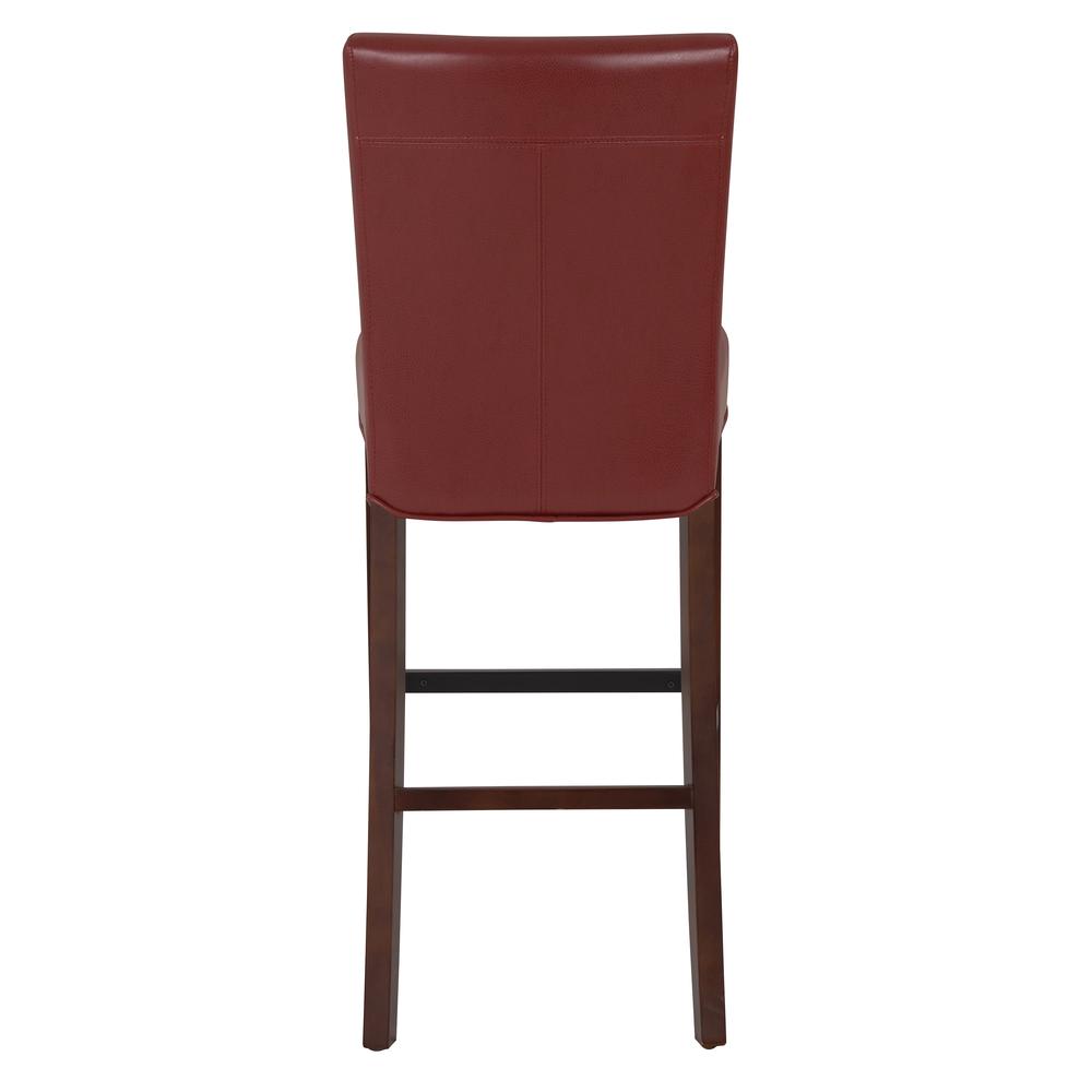 Milton Bonded Leather Counter Stool, Pomegranate. Picture 4