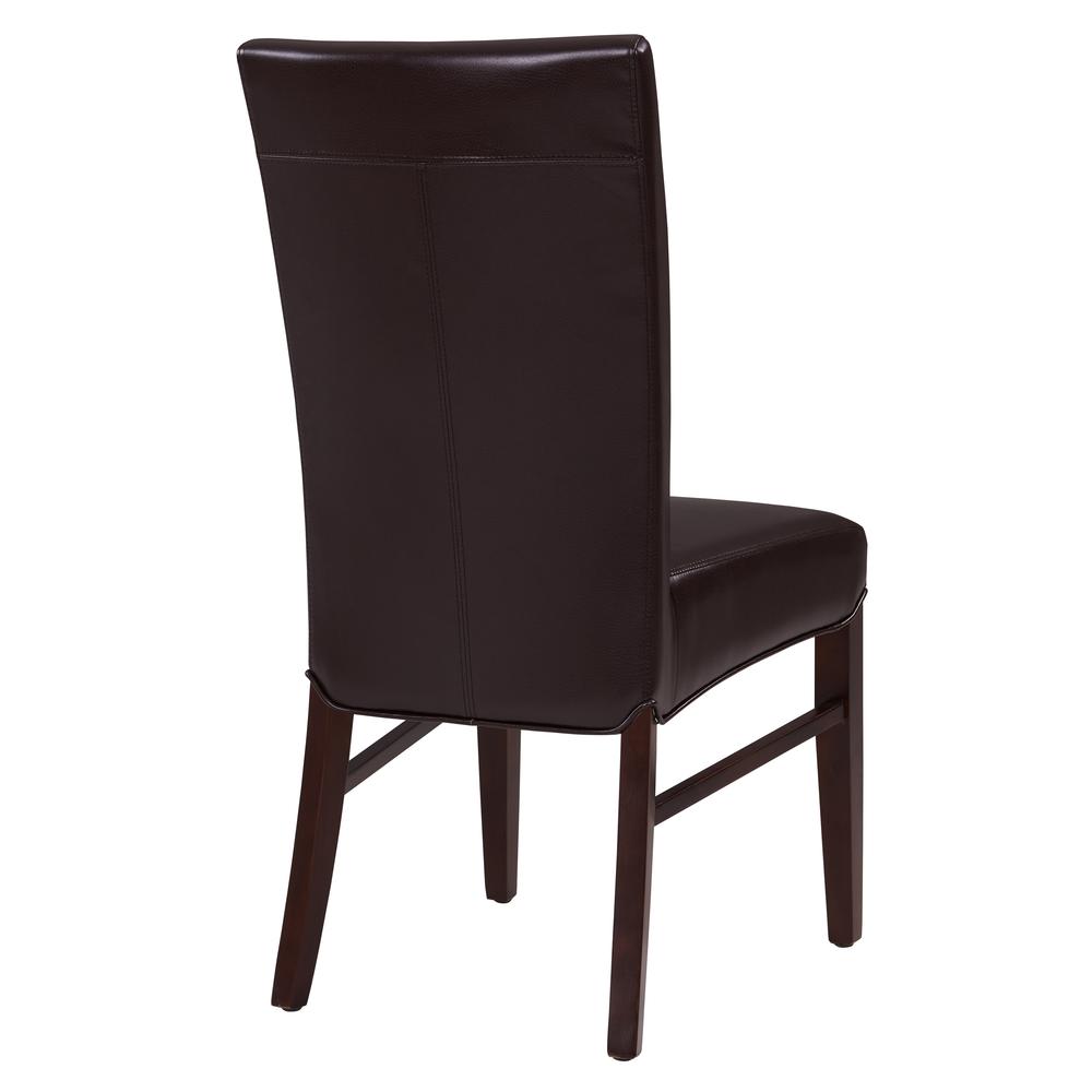 Bonded Leather Dining Chair,Set of 2, Coffeen Bean. Picture 5