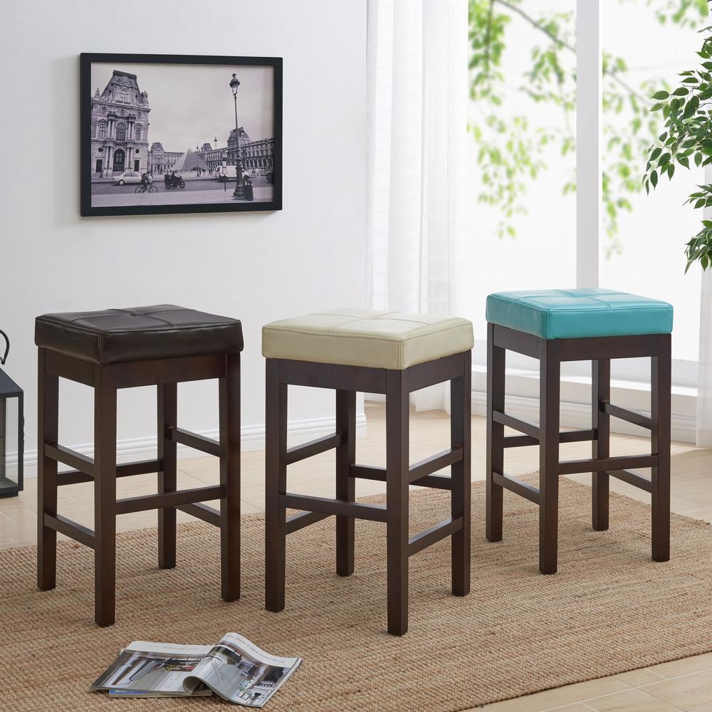 Valencia Backless Bicast Leather Counter Stool. Picture 5