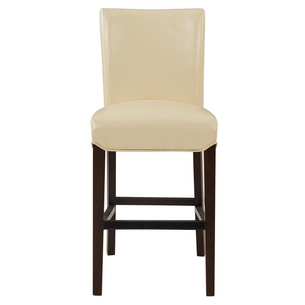 Bonded Leather Counter Stool, Cream. Picture 2