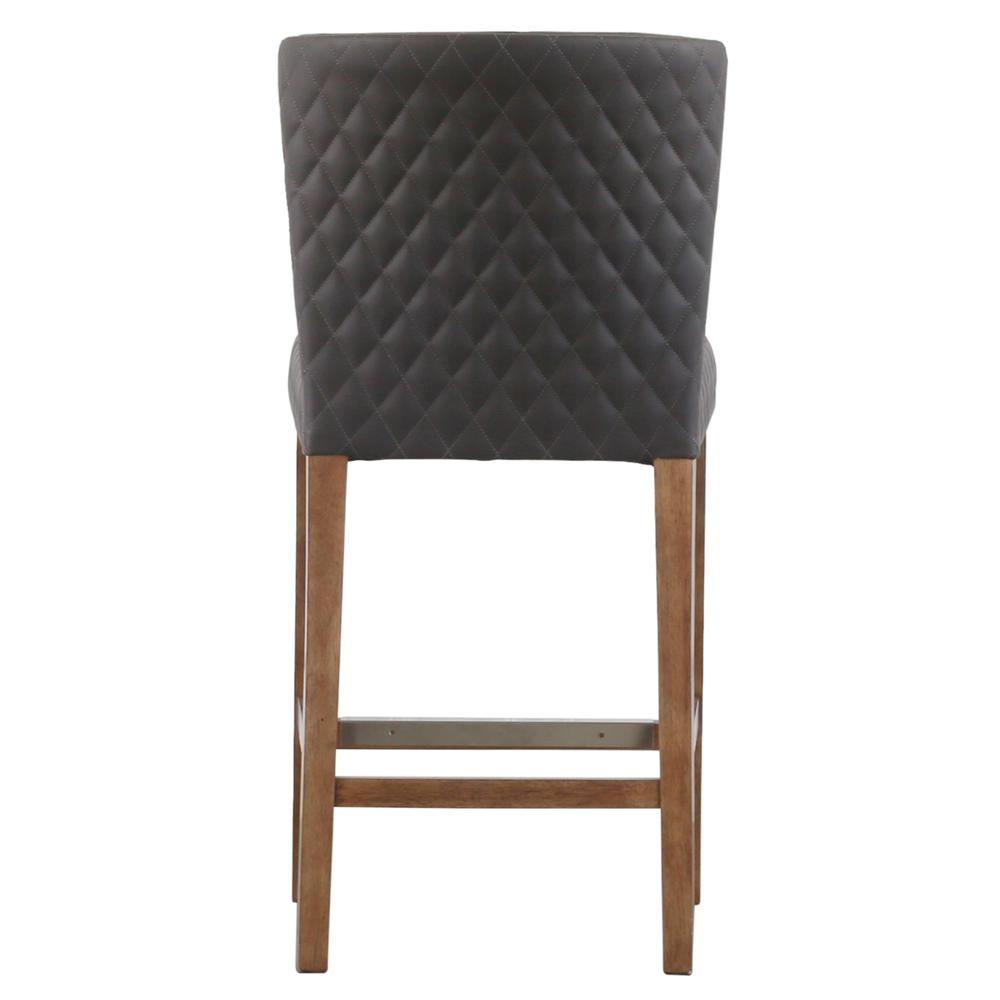 Albie Diamond Stitching PU Leather Counter Stool. Picture 4