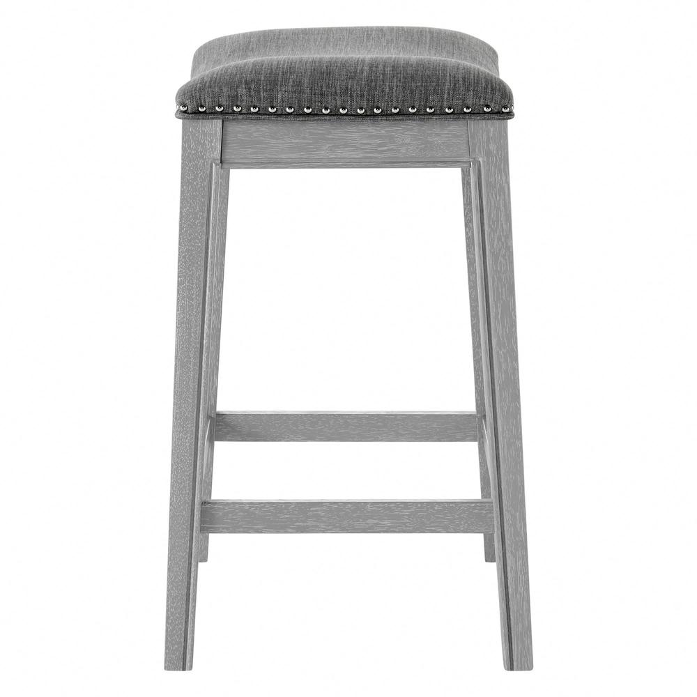 Grover Fabric Counter Stool, Lyon Dark Gray. Picture 3