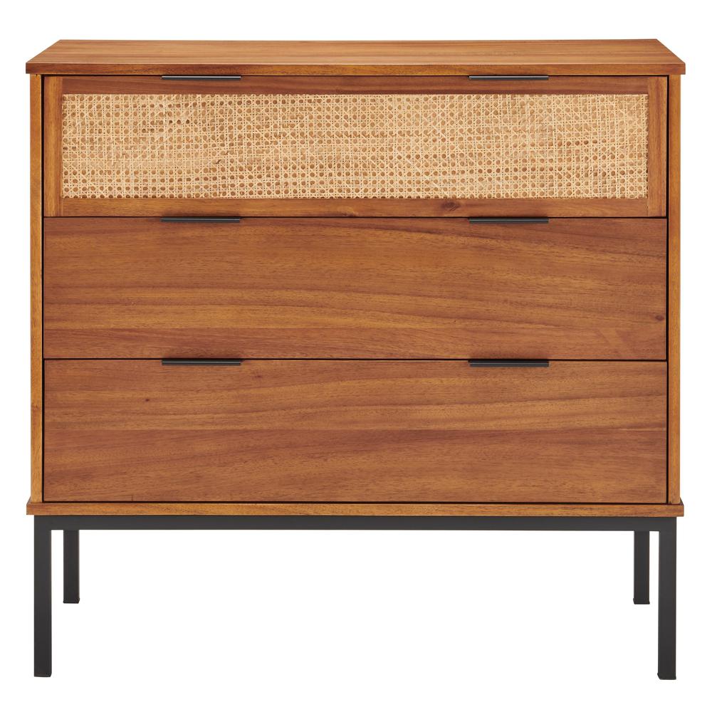 Caine Rattan Chest 3 Drawers. Picture 2