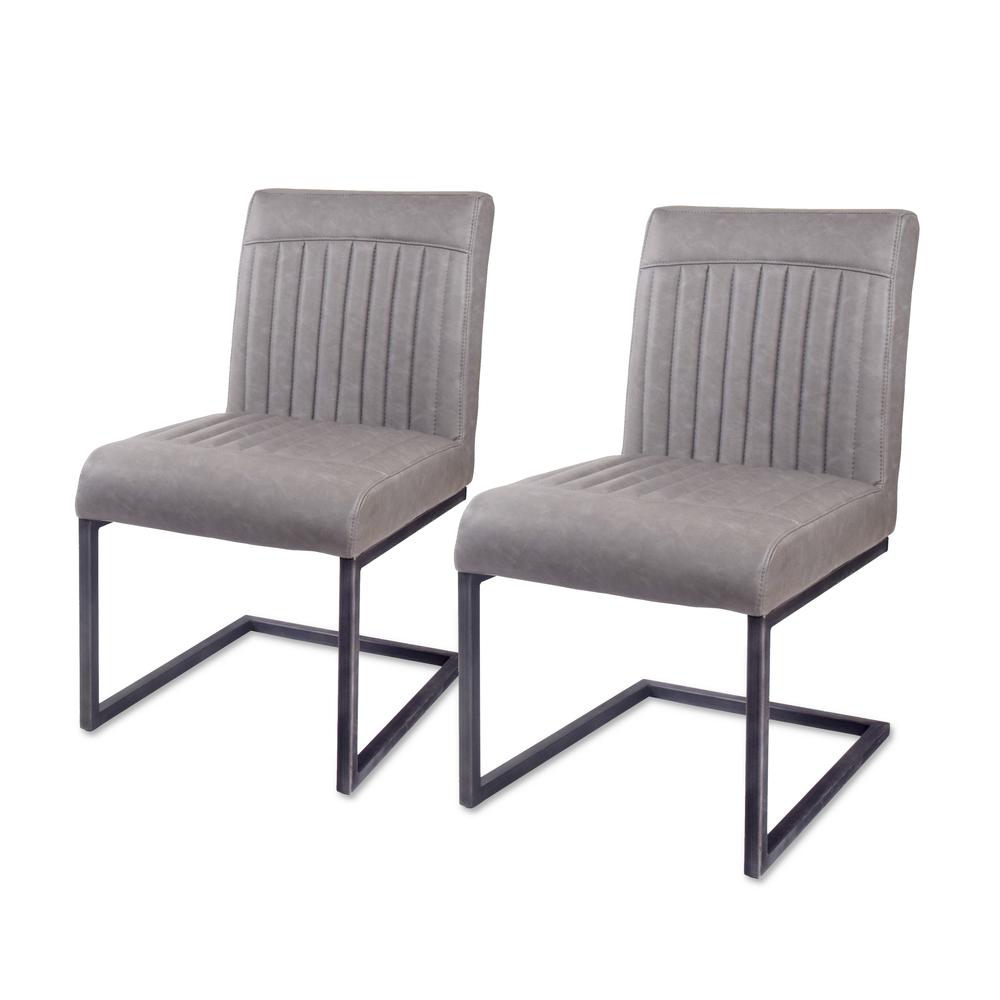 Ronan PU Leather Dining Chair, (Set of 2). Picture 1