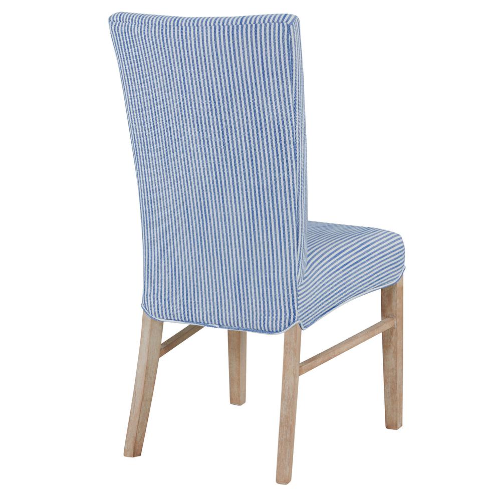 Fabric Chair,Set of 2, Blue Stripes. Picture 5