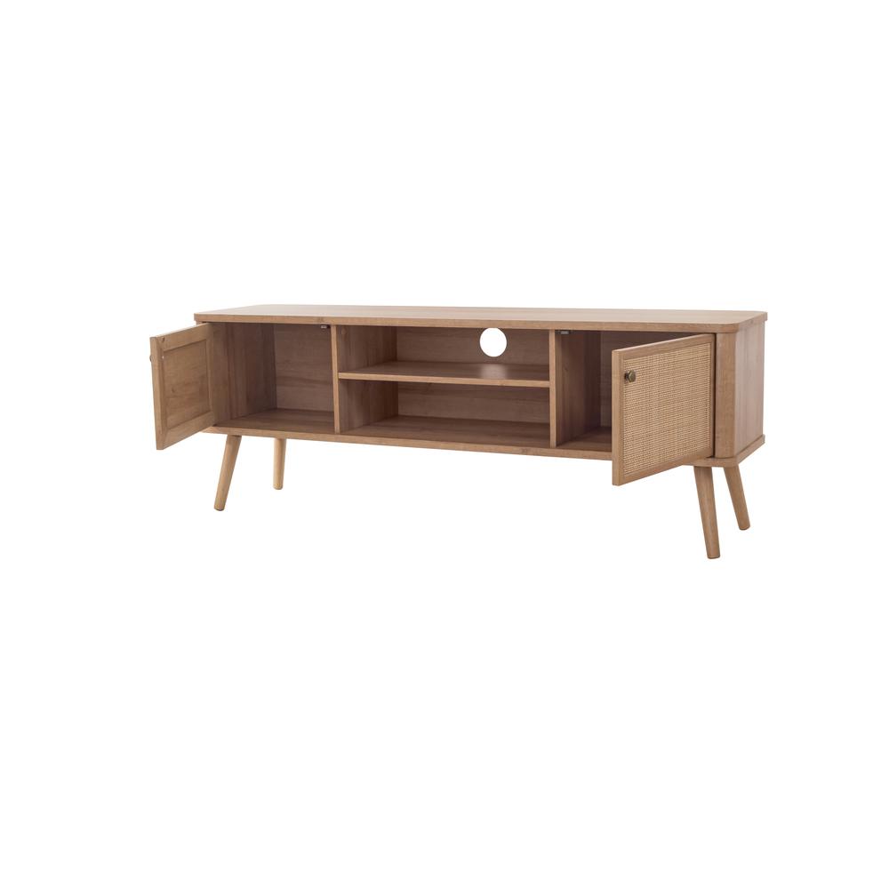 Thelma KD 59.5" Rattan TV Stand. Picture 7