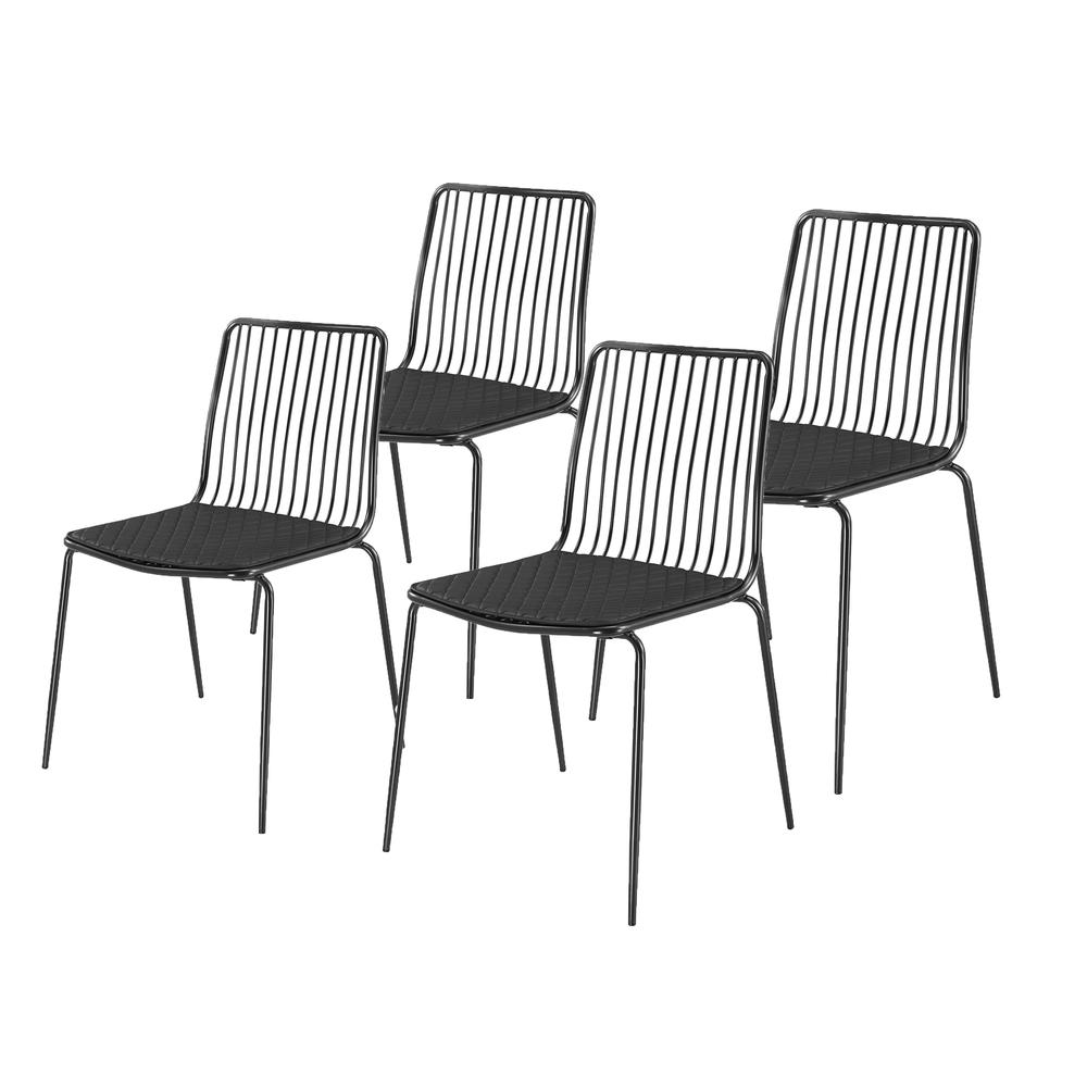 Metal Chair,Set of 4. Powder Coated Steel. Picture 1