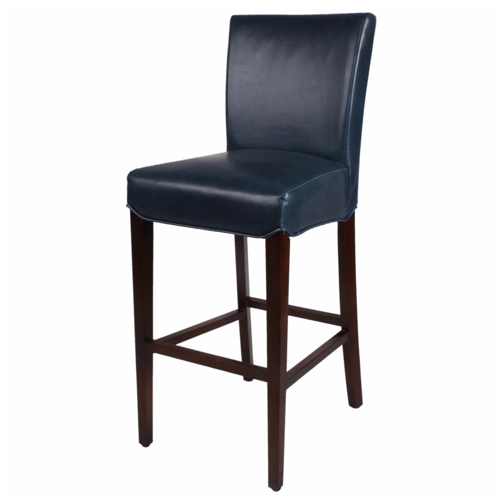 Milton Bonded Leather Bar Stool. Picture 1