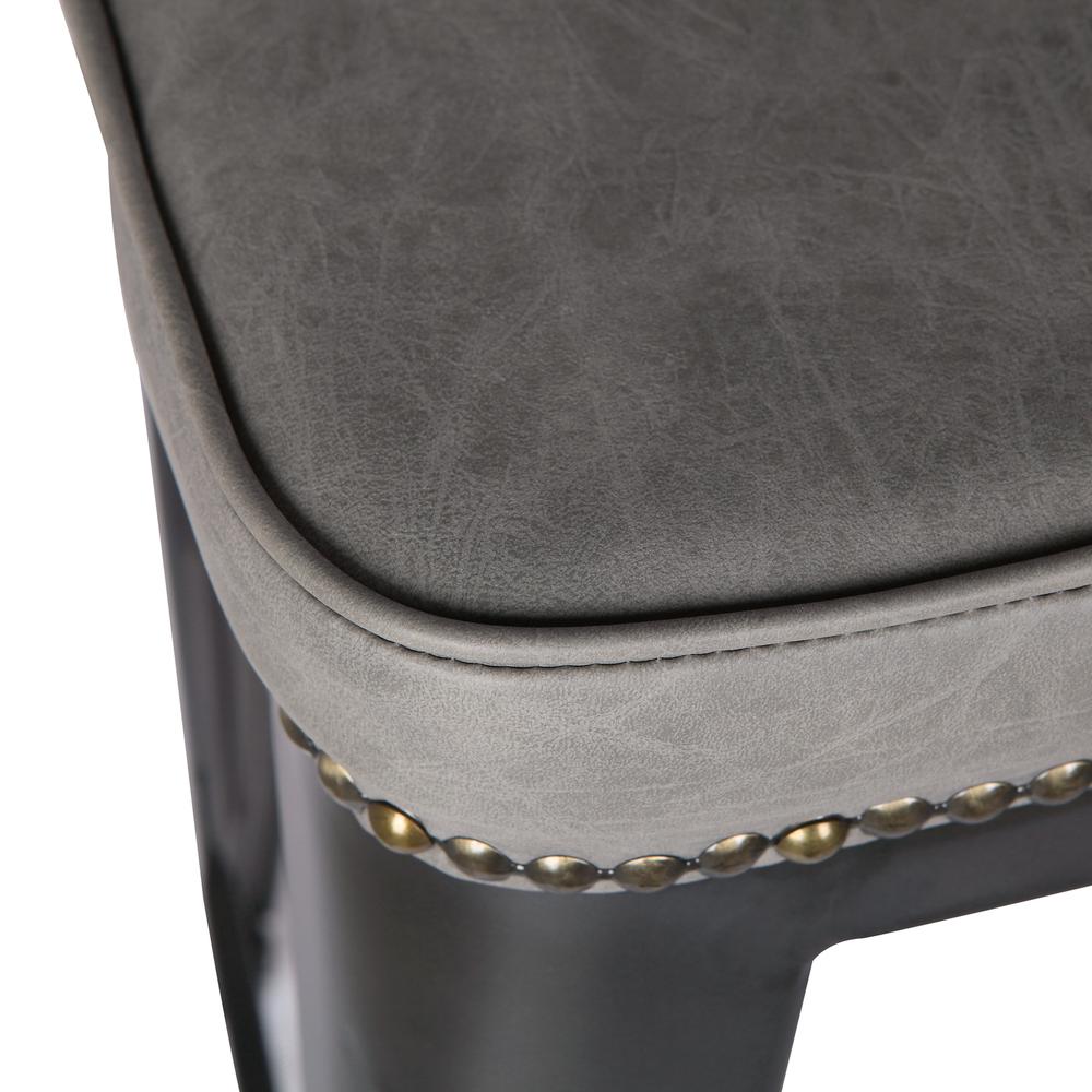 Metropolis PU Leather Low Back Counter Stool, (Set of 4). Picture 6