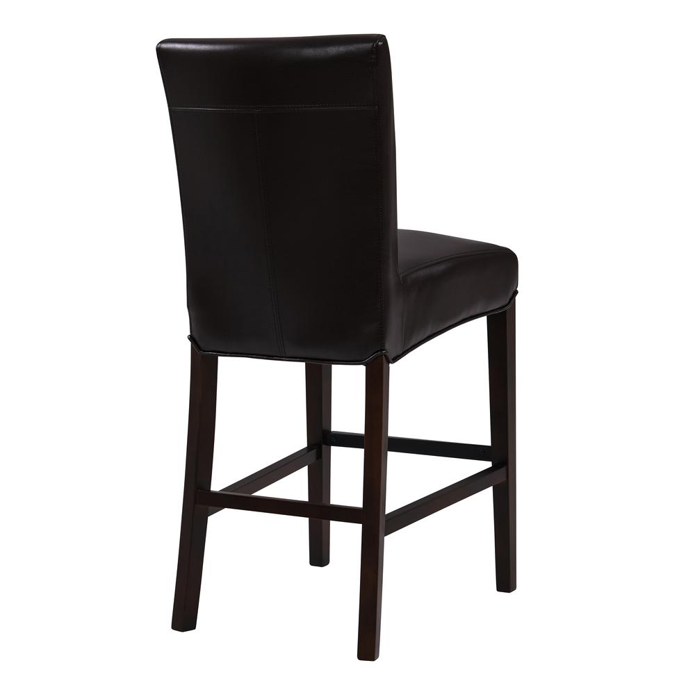 Bonded Leather Counter Stool, Coffee Bean. Picture 3