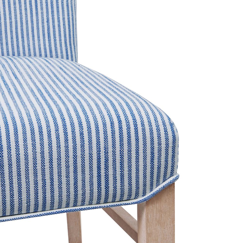 Fabric Chair,Set of 2, Blue Stripes. Picture 6