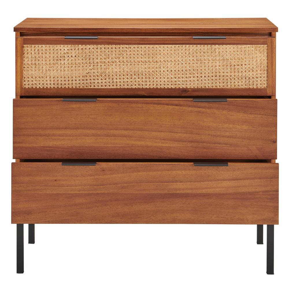 Caine Rattan Chest 3 Drawers. Picture 4