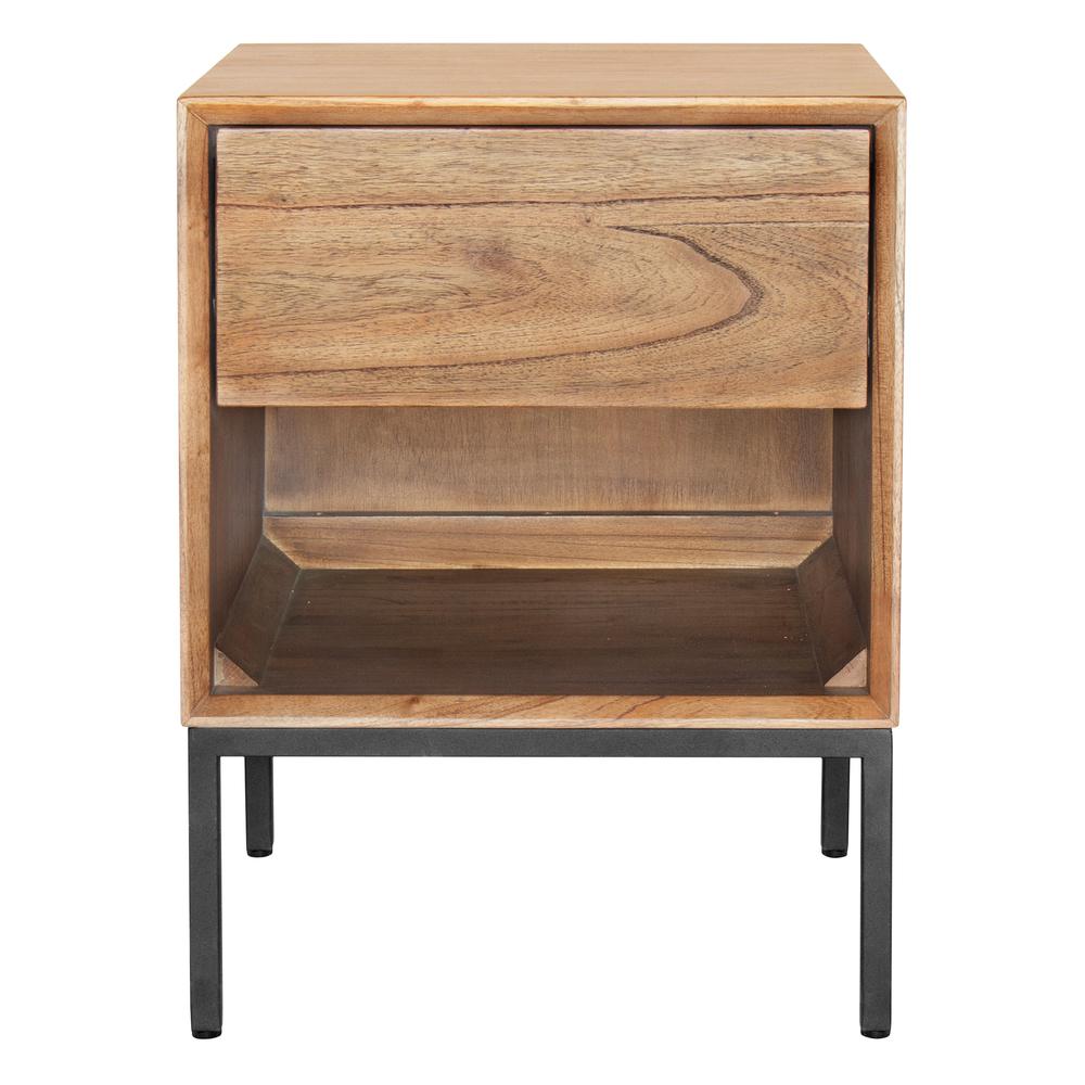 1-Drawer Night Stand, Newton Brown. Picture 2