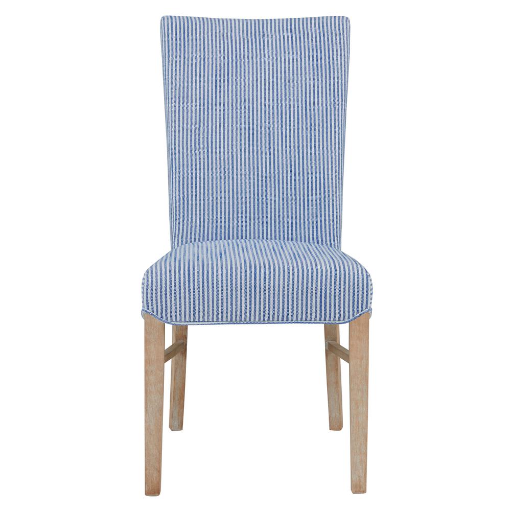 Fabric Chair,Set of 2, Blue Stripes. Picture 2