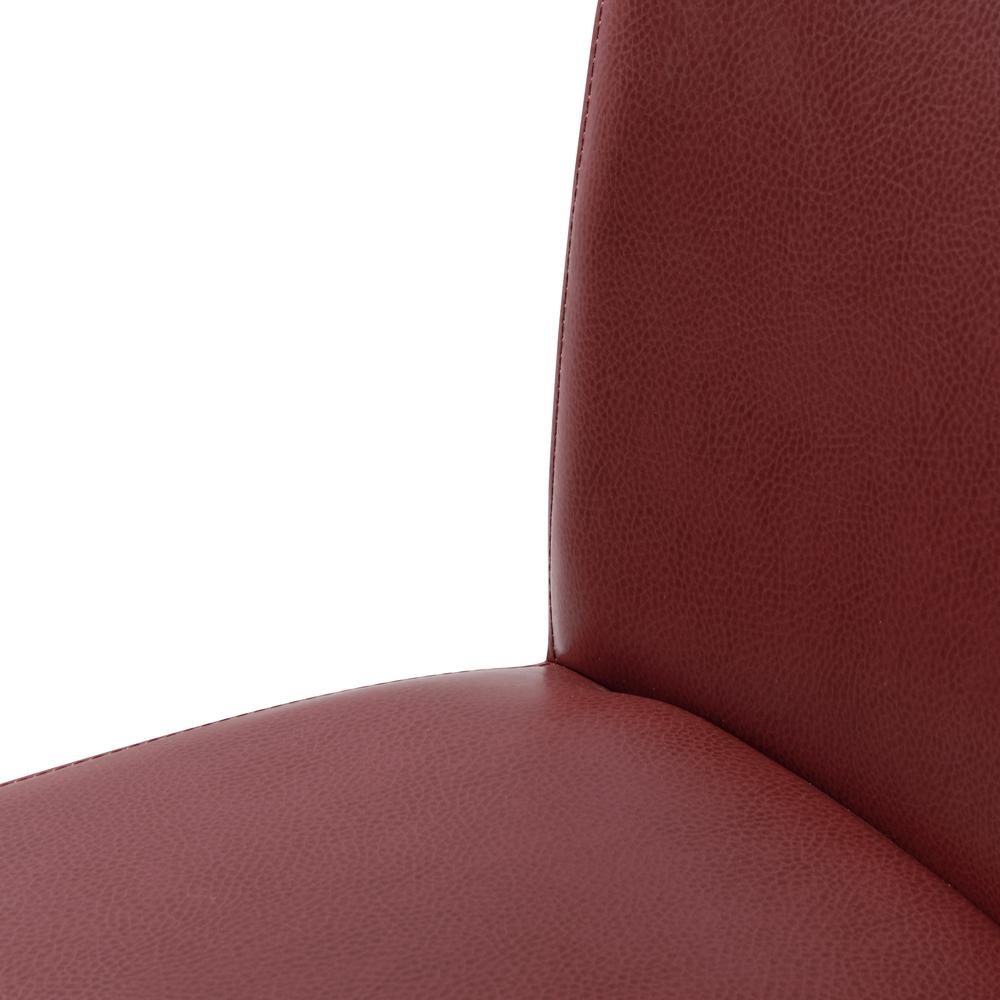 Milton Bonded Leather Counter Stool, Pomegranate. Picture 6