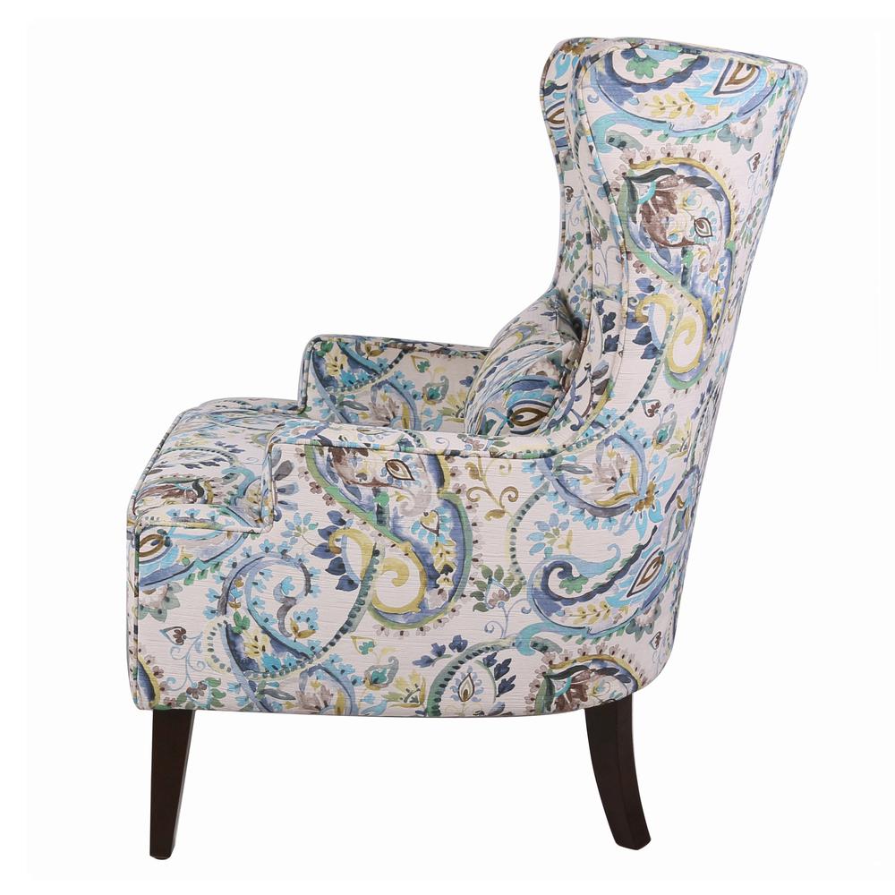 Wingback Arm Chair, Mazarine Paisley