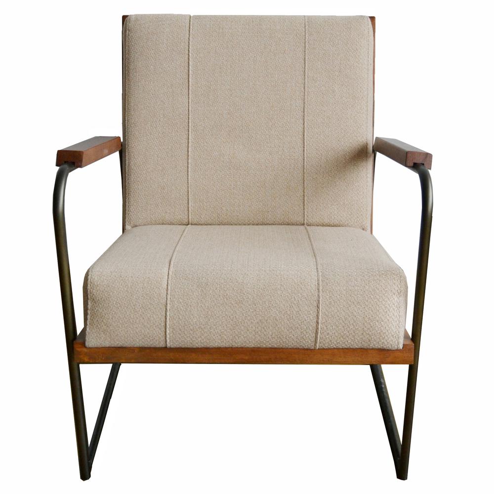 n Fabric Accent Chair, Cardiff Brown. Picture 2
