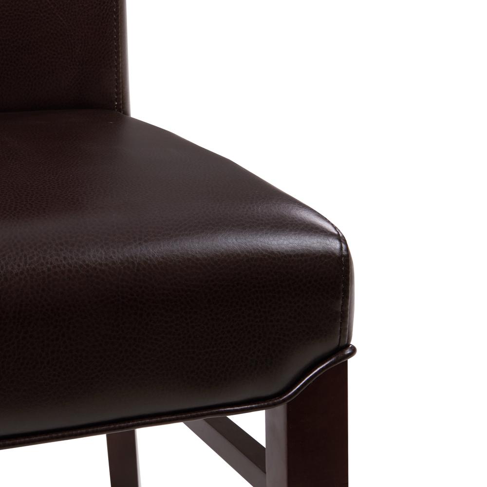 Bonded Leather Dining Chair,Set of 2, Coffeen Bean. Picture 6