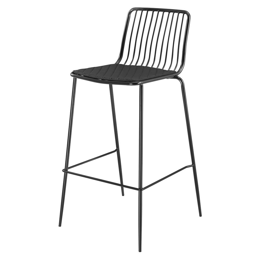 Metal Bar Stool,Set of 4. PU, Powder Coated Steel.. Picture 1