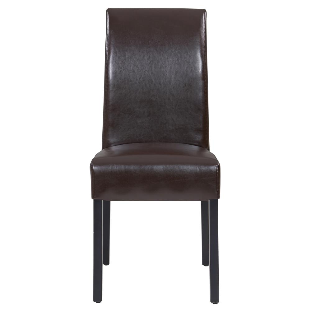 Valencia Bicast Leather Chair, (Set of 2), Brown. Picture 2