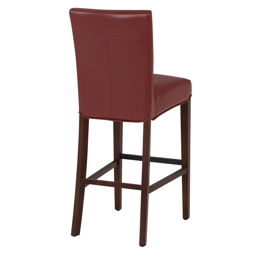 Milton Bonded Leather Counter Stool, Pomegranate. Picture 5
