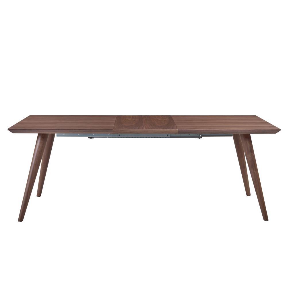 Extendable Rectangular Dining Table, Walnut. Picture 2