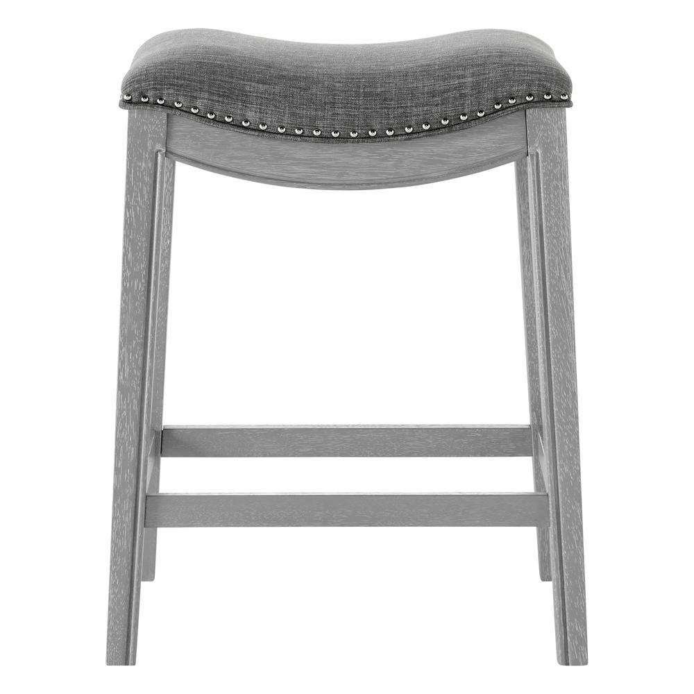 Grover Fabric Counter Stool, Lyon Dark Gray. Picture 2